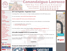 Tablet Screenshot of calacrosse.org